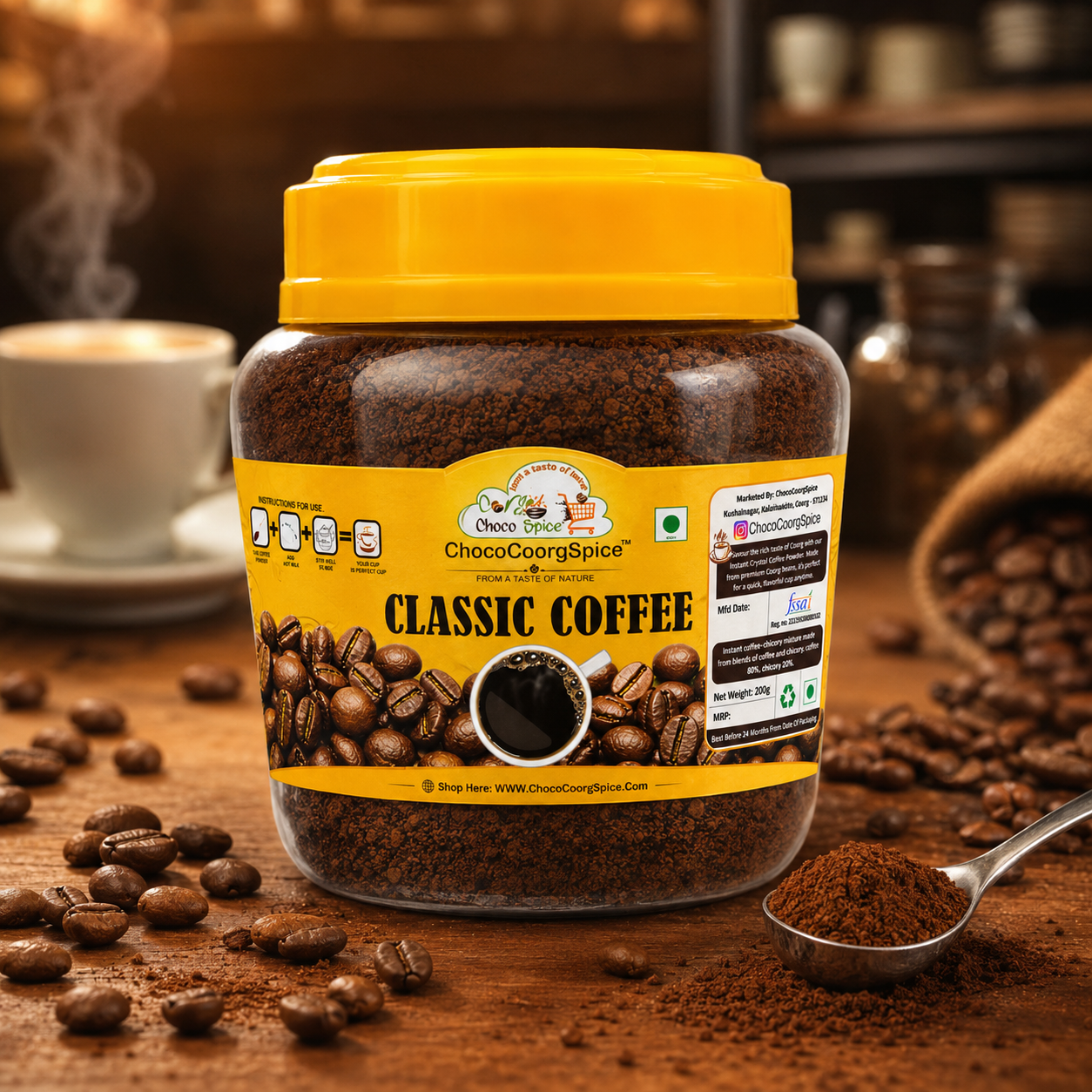 Coorg Classic Coffee Powder - Authentic Coorg Instant Coffee -  Coorg Coffee Shop