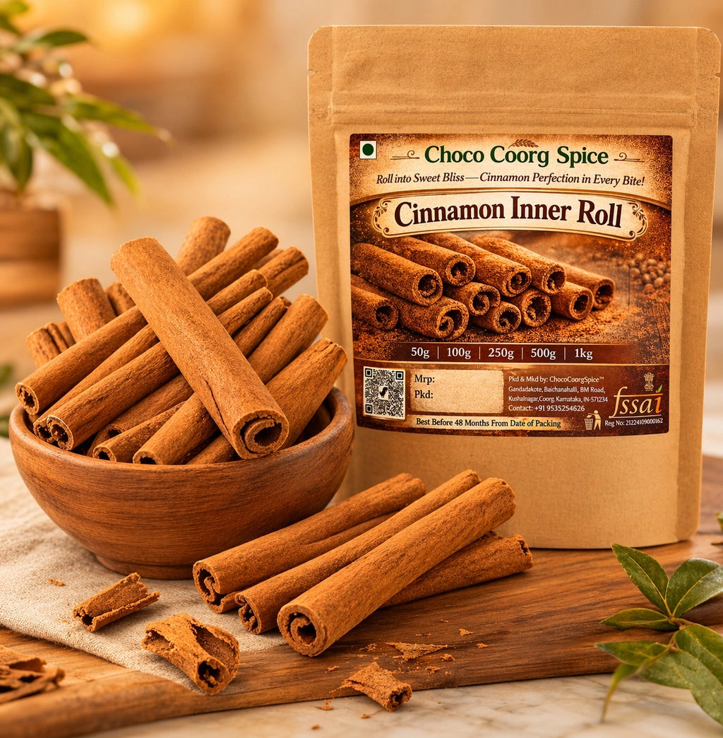 Cinnamon Inner Bark - Casia coorg Cinnamon - Coorg Spices