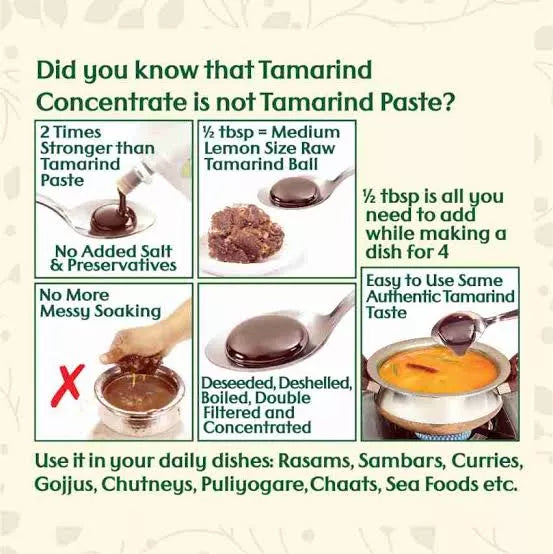 Pure Tamarind Concentrate (Imli) 200g – 100% Natural & Organic Tamarind Extract
