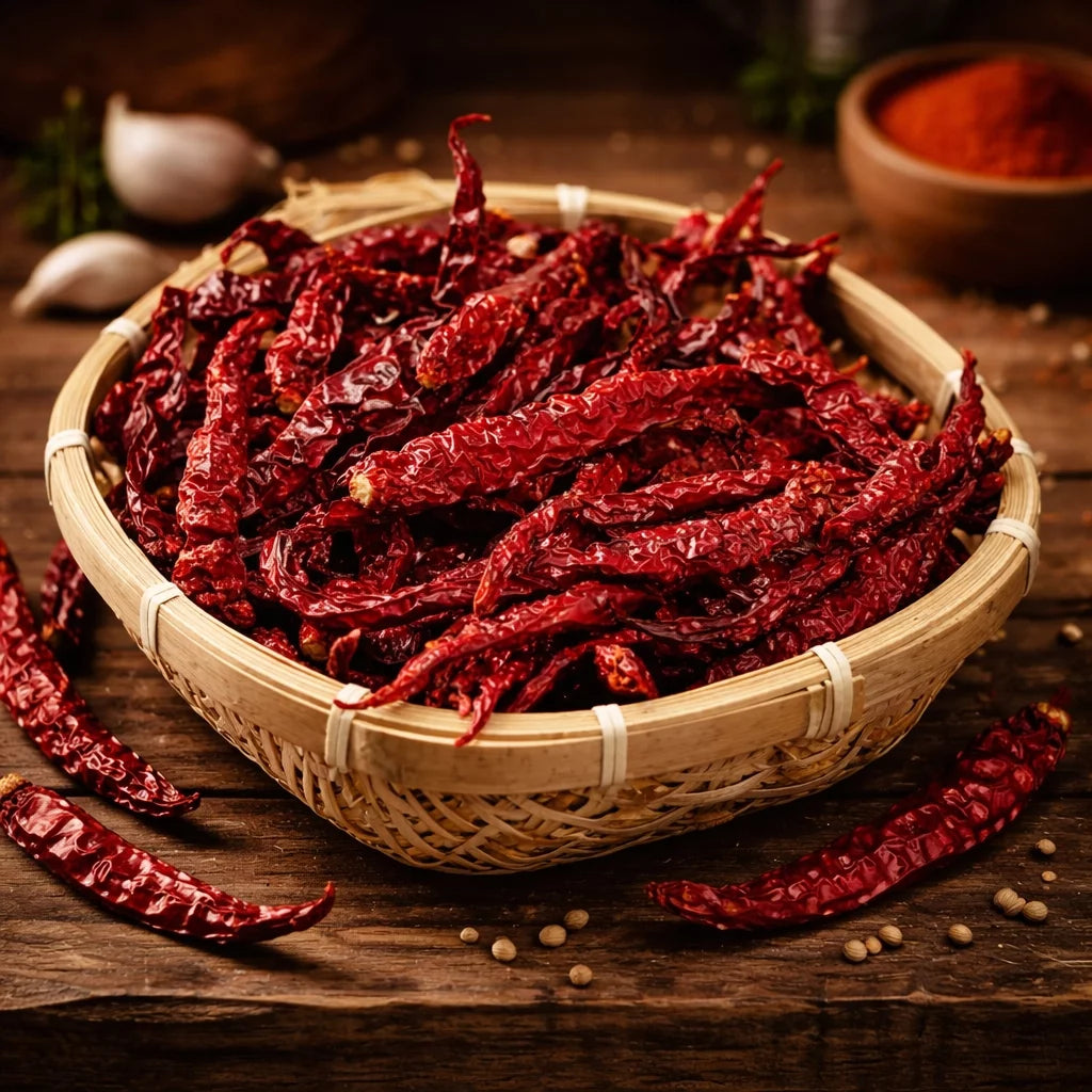 Byadagi Chilli - Coorg Masala - Clean Premium Quality Semi Dried Byadagi Chilli Coorg Spices