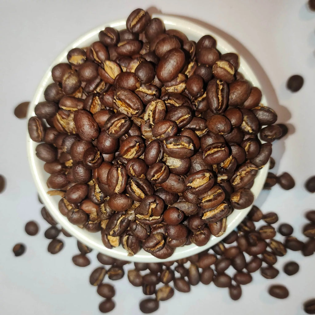 Coorg Arabica Cherry Peaberry Roasted Coffee Beans| Medium Roasted - Coorg Coffee Shop