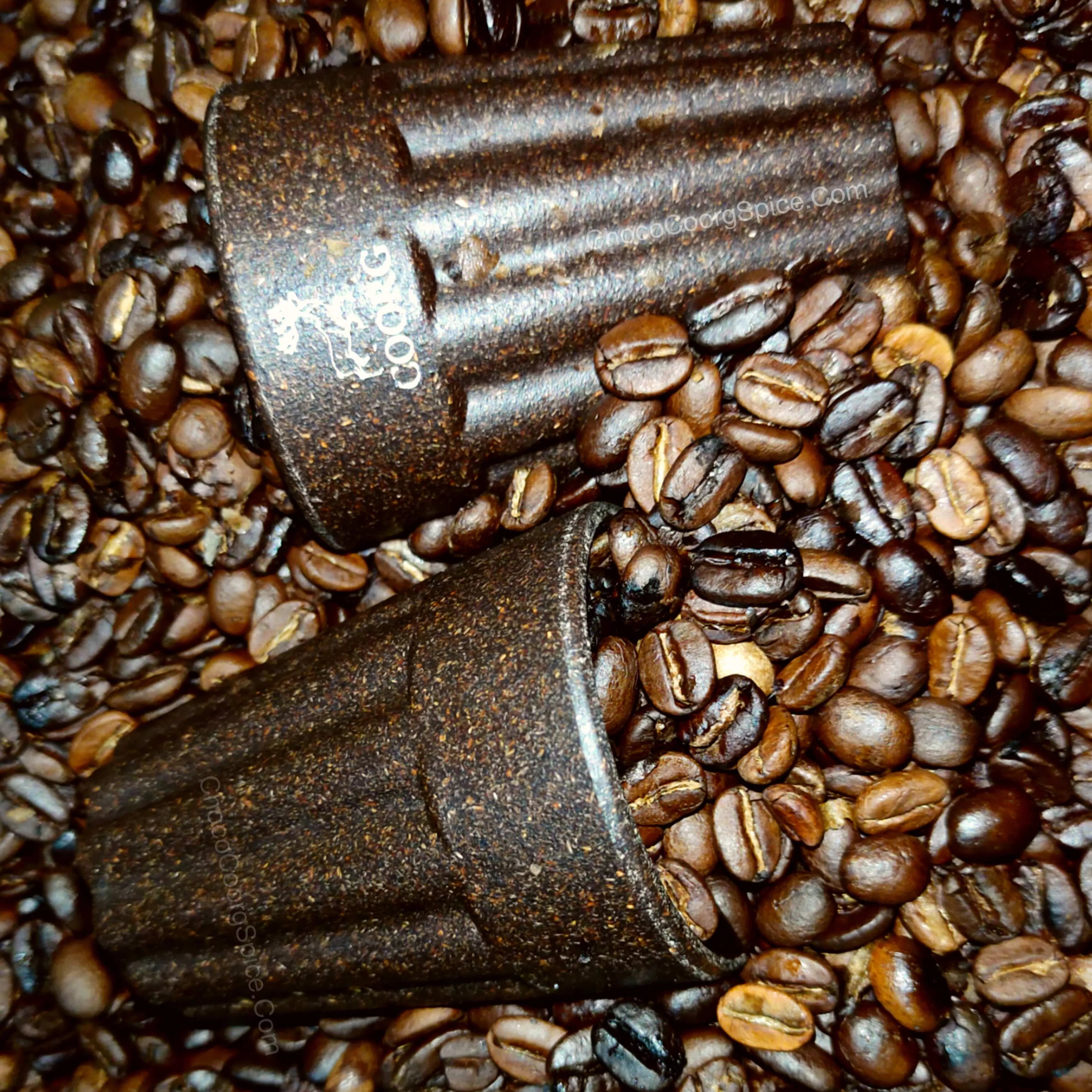 Coorg Coffee Bean Eco Cups - 100ml Unbreakable Coffee Bean Mug | Bamboo and Coffee Husk Mug