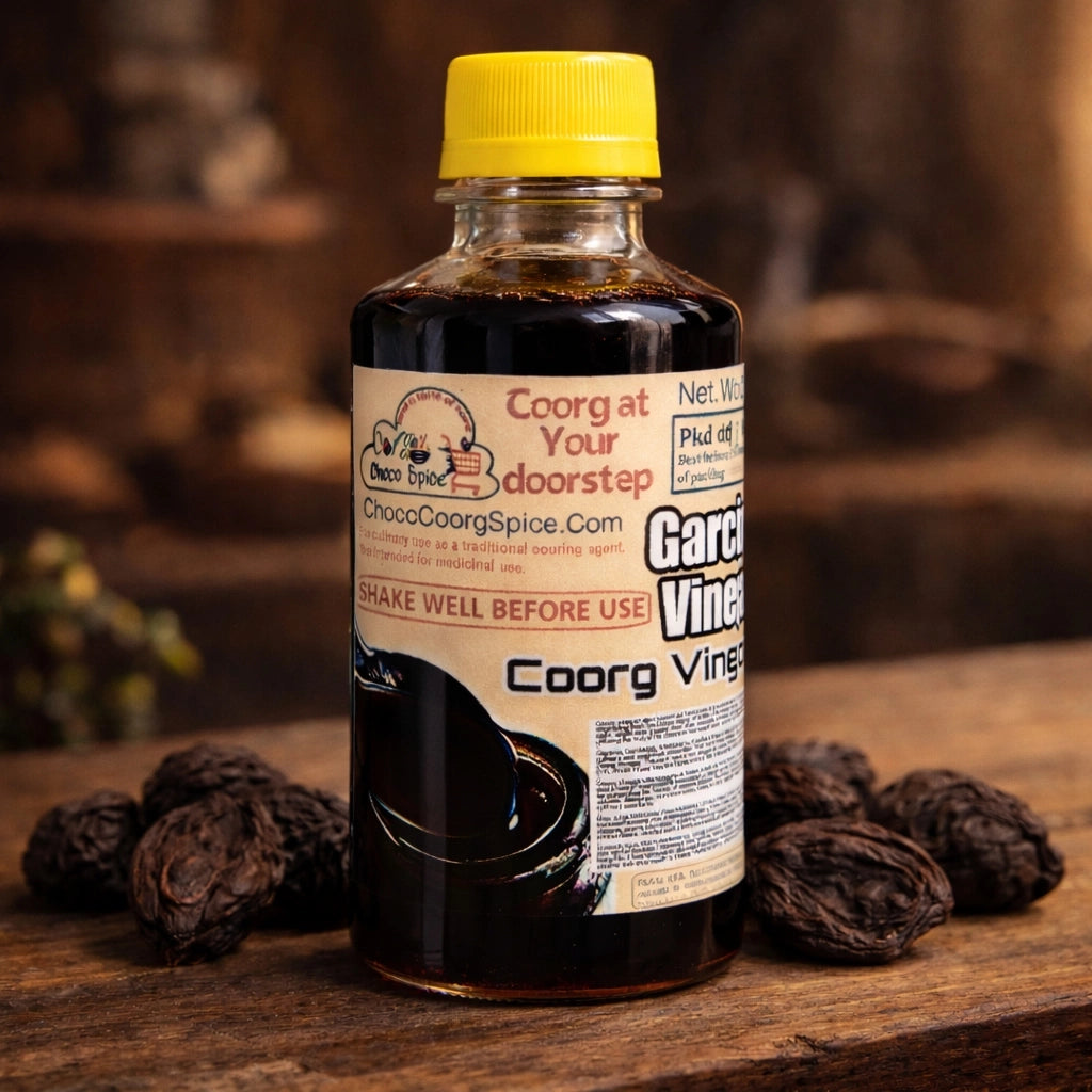 Coorg Kachampuli liquid 230g - Garcinia Cambogia liquid - Coorg vinegar - Coorg Essence