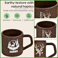 Coorg Coffee Bean Eco Mug- 200ml Unbreakable Coffee Bean Mug | Bamboo and Coffee Husk Mug