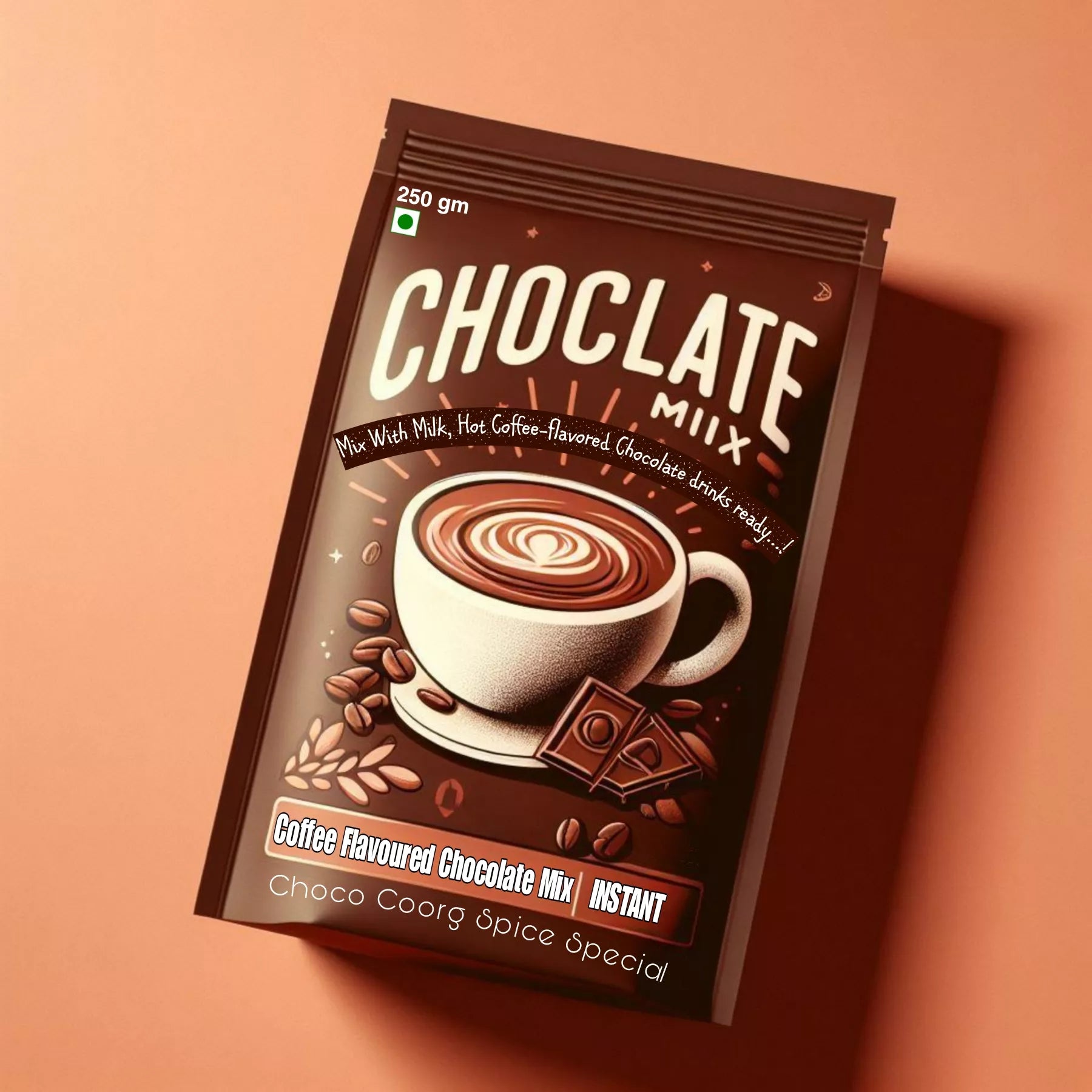 Premium Coffee-Infused Chocolate Drinking Powder - Coorg Coffee - Coorg Chocolates