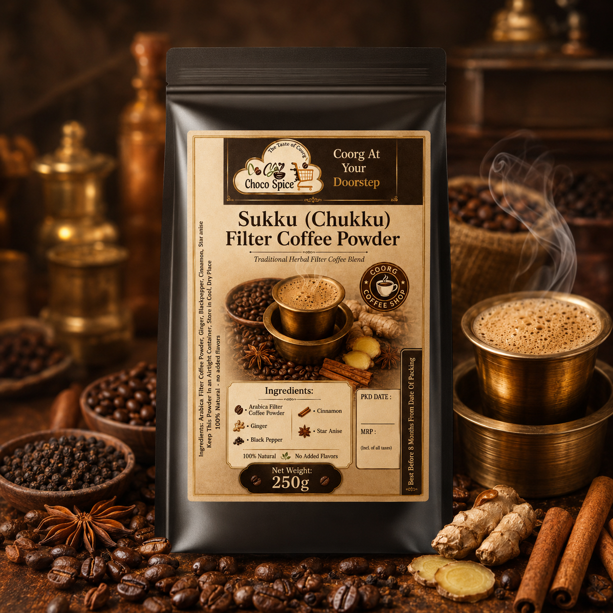 Sukku (Chukk) Coffee Powder Filter Coffee