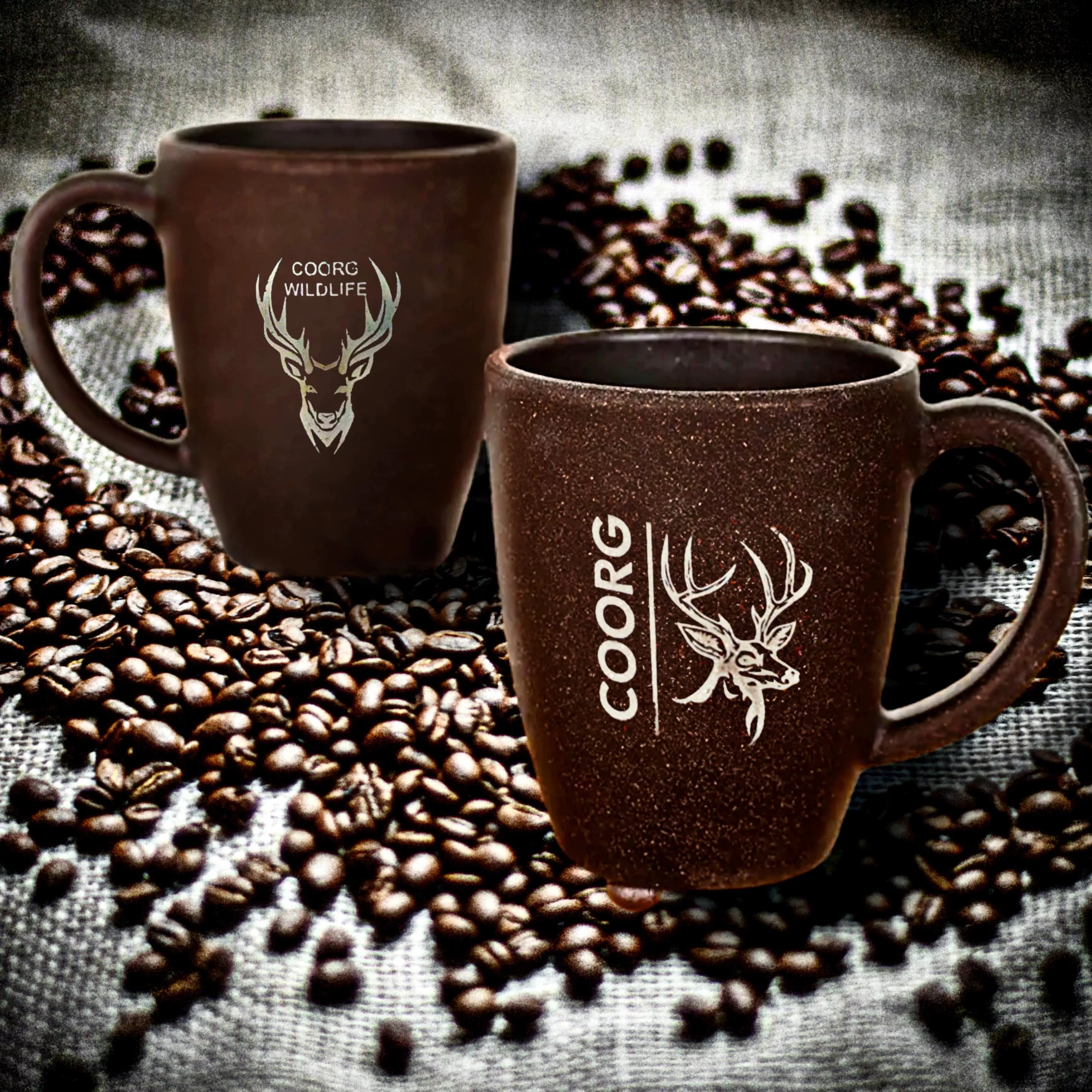 Coorg Coffee Bean Eco Mug- 300ml Unbreakable Mug | Sustainable Bamboo and Coffee Husk Mug