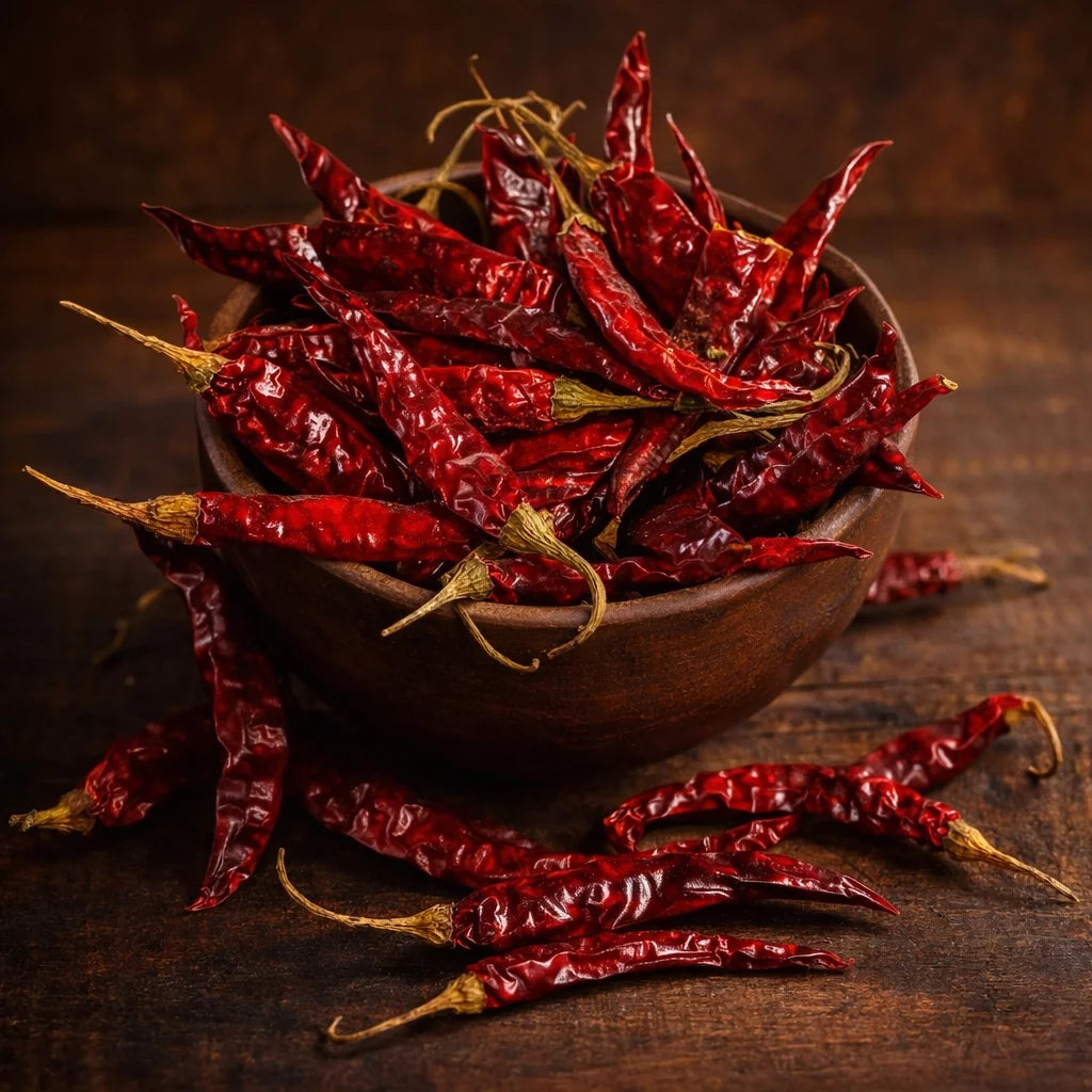 Teja Red Hot Chilli - Organic -Teja Red Hot Chilli - Coorg Masala Semi Dried